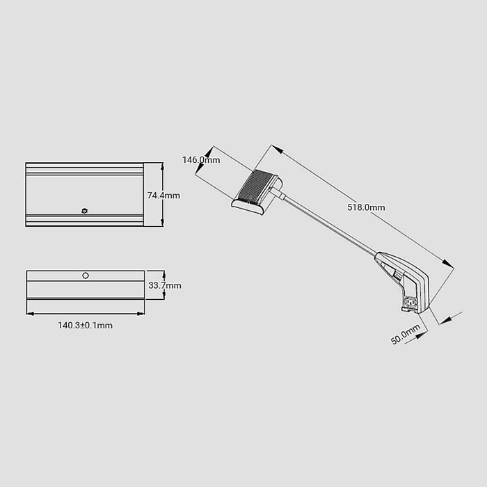 LED Linkable Display Arm Light - Step 1 Dezigns