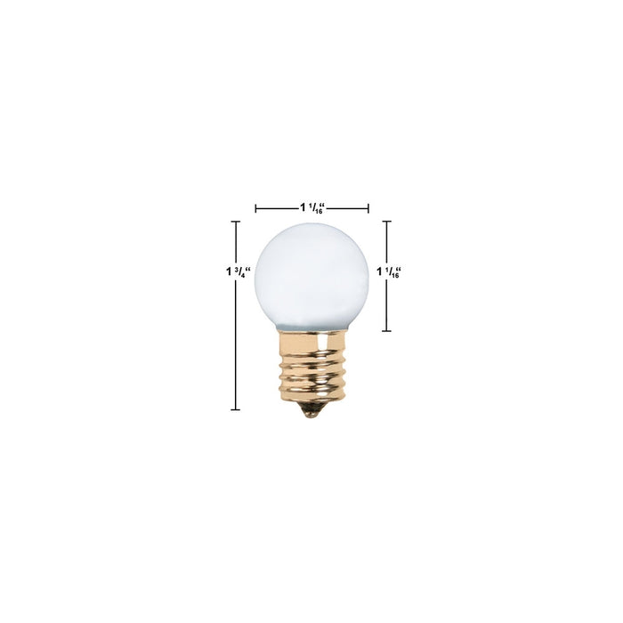 LED E17 Intermediate Base G30 Light Bulb - step-1-dezigns