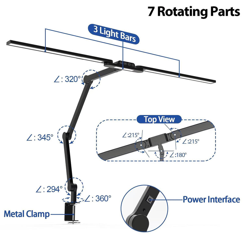 LED CCT Flex Roto Arm Light