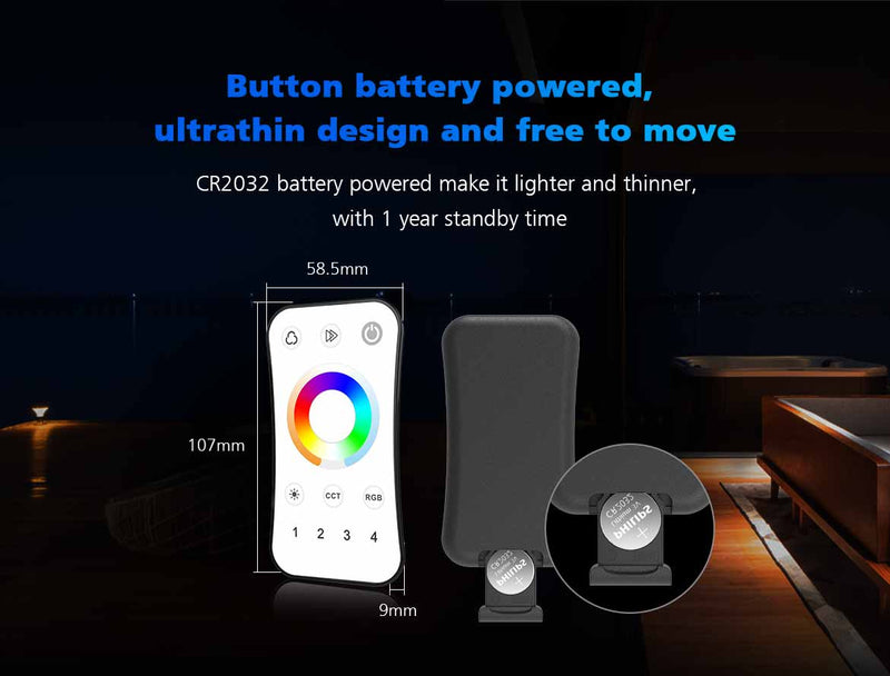 LED RGBW Remote Control 4 Zones