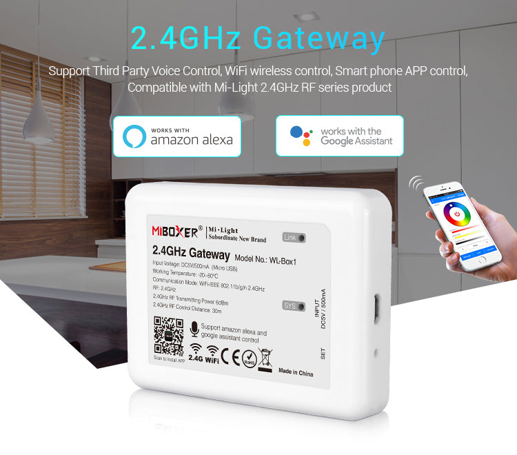 LED RGBW Mi-Light 4-Zone Wifi Controller Module