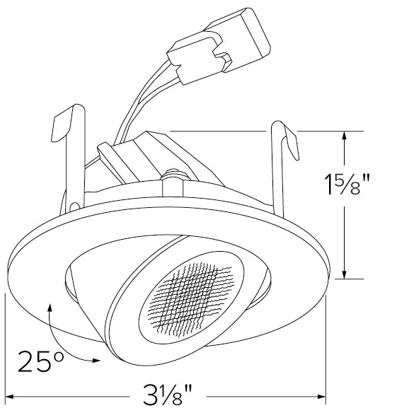 2 in. Round Adjustable LED Downlight