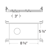 Canless Koto Plaster New Construction Frame without Power Pack - Step 1 Dezigns