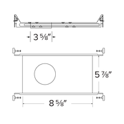 Canless Koto Plaster New Construction Frame without Power Pack - Step 1 Dezigns