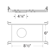 Canless Koto Plaster New Construction Frame without Power Pack - Step 1 Dezigns