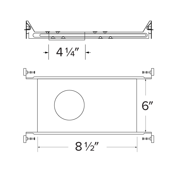Canless Koto Plaster New Construction Frame without Power Pack - Step 1 Dezigns