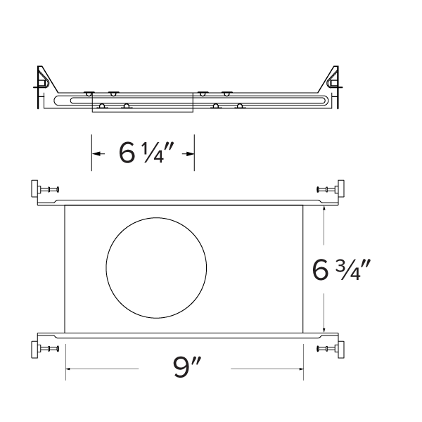Canless Koto Plaster New Construction Frame without Power Pack - Step 1 Dezigns