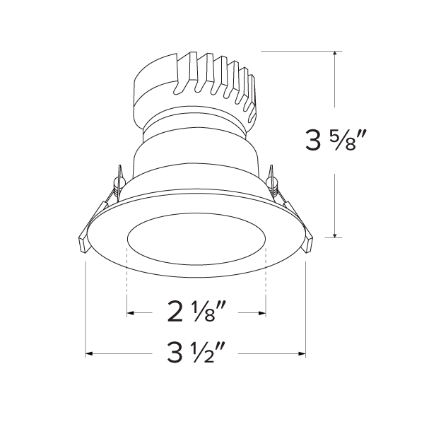 2 in Canless Round Deep Reflector