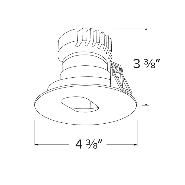 3 in Canless Round Adjustable Slot Aperture