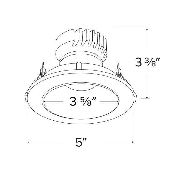 4 in Canless Round Shallow Reflector