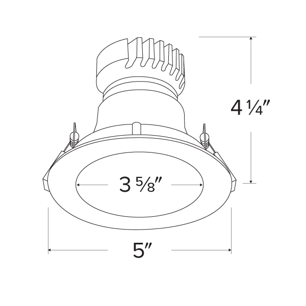 4 in Canless Round Deep Reflector