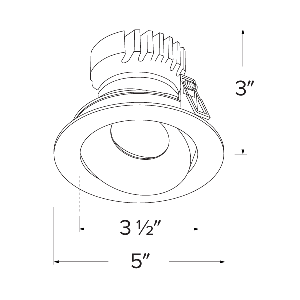 4 in Canless Round Directional Gimbal