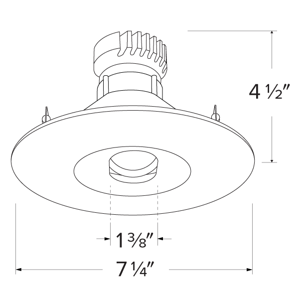 6 in Canless Round Adjustable Slot Aperture