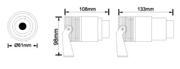 Adjustable Zoom LED Landscape Spot Light