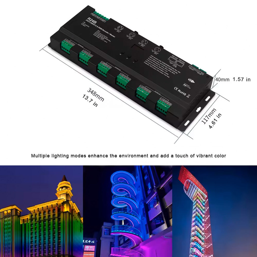 dmxページ LED 24-Channels RGBW DMX Decoder | Step 1 Dezigns