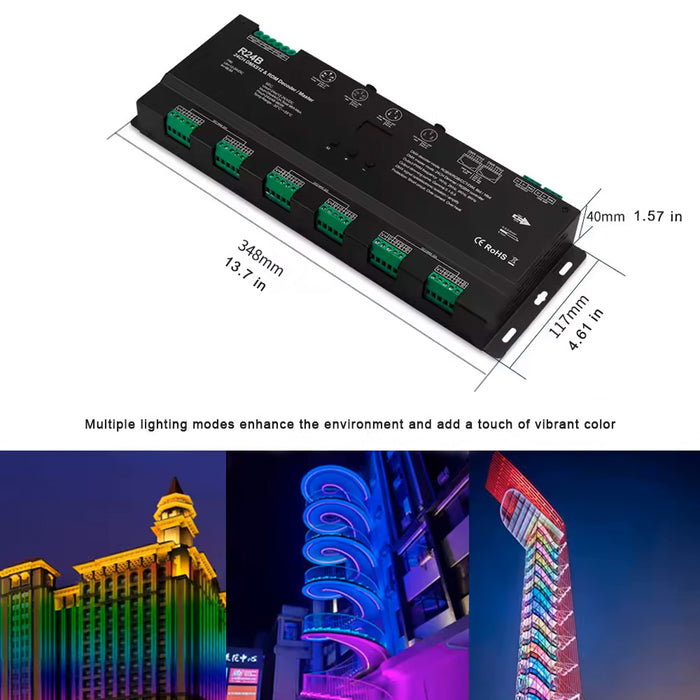 Décodeur DMX 24 Canaux – Contrôleur LED RGBW 5-24V Pour Barres De Scène Et Projets Lumière - 9