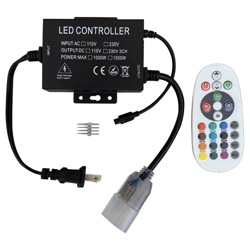 EL-FXN-RGB LED Color Changing Flex Neon Controller Kit - Step 1 Dezigns