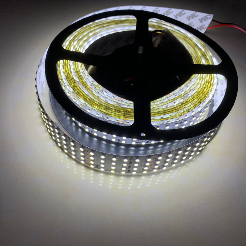 LED Quad Row Flexible Tape Lights 24V DC 16 ft