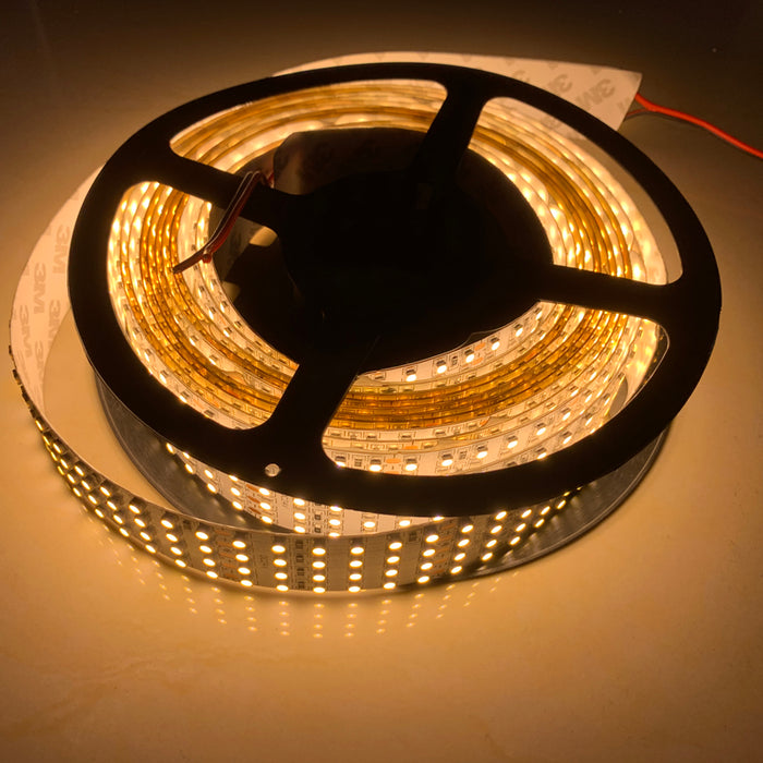 LED Quad Row Flexible Tape Lights 24V DC 16 ft