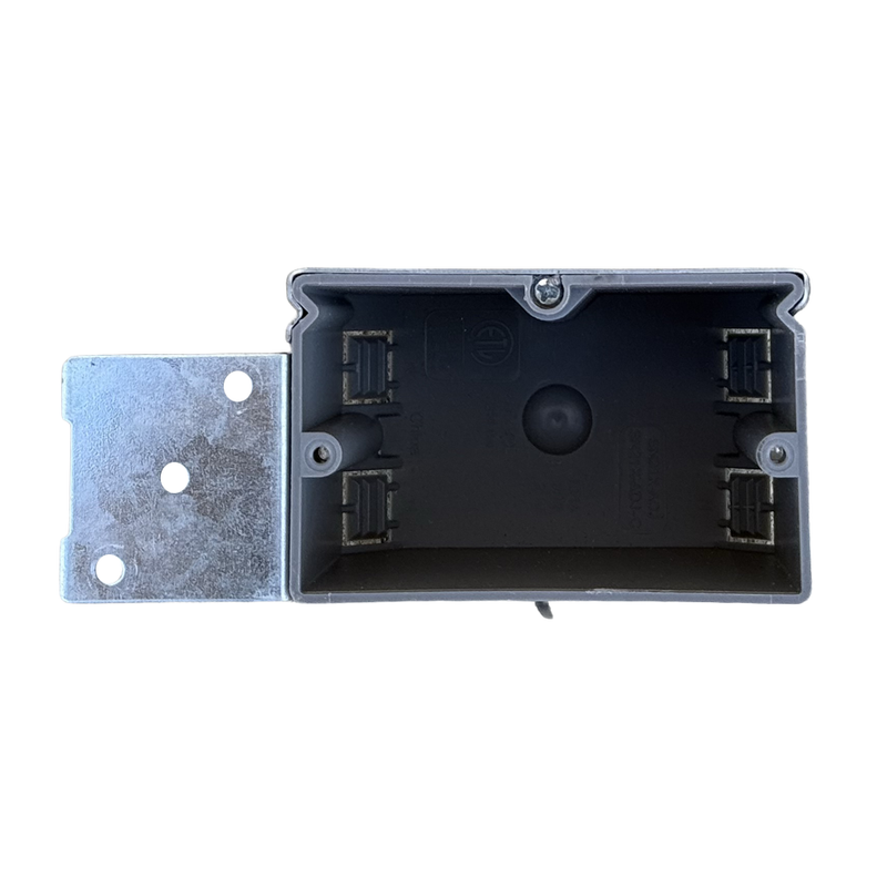 1-Gang 21 cubic in. PVC Horizontal New Work Switch/Outlet Box with Adjustable Bracket