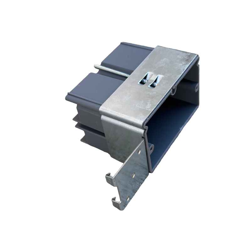 1-Gang 21 cubic in. PVC Horizontal New Work Switch/Outlet Box with Adjustable Bracket