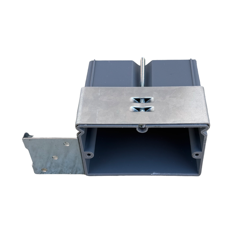 1-Gang 21 cubic in. PVC Horizontal New Work Switch/Outlet Box with Adjustable Bracket