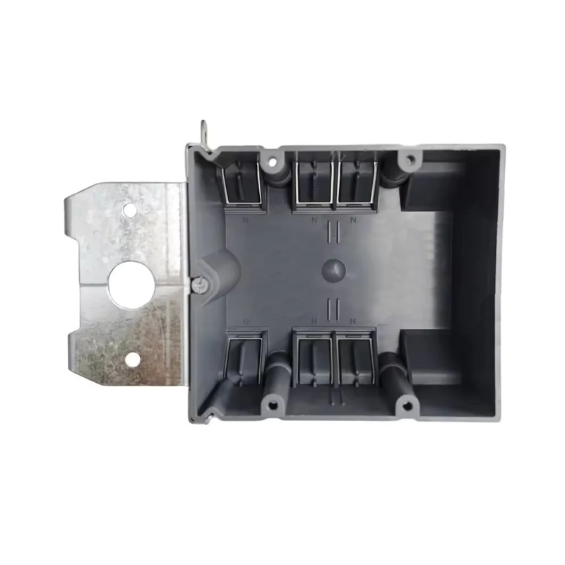 2-Gang 34 cubic in. PVC New Work Switch/Outlet Box with Adjustable Bracket