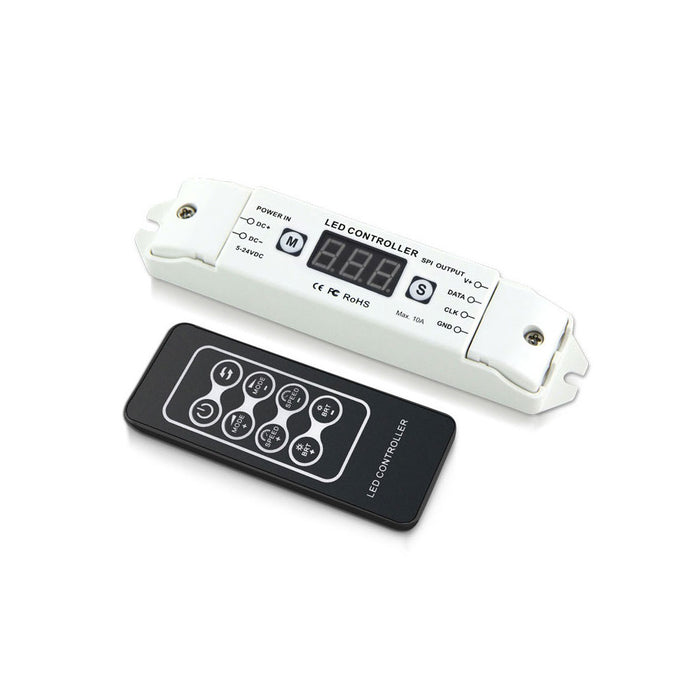 LED Addressable Pixel Tape Light Controller with Remote