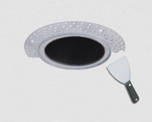 4 in Canless Round Flush Mount Trim Adaptor - Step 1 Dezigns
