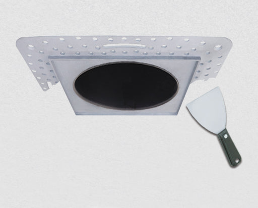 4 in Canless Square Flush Mount Trim Adaptor - Step 1 Dezigns