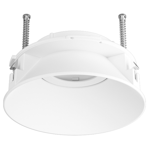 4 in Canless Round Trimless Adjustable Smooth Reflector Trim - Step 1 Dezigns
