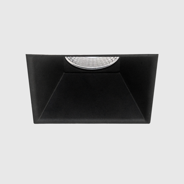 4 in Canless Square Trimless Smooth Reflector Trim