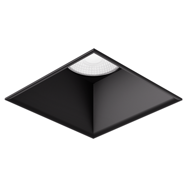 4 in Canless Square Trimless Smooth Reflector Trim