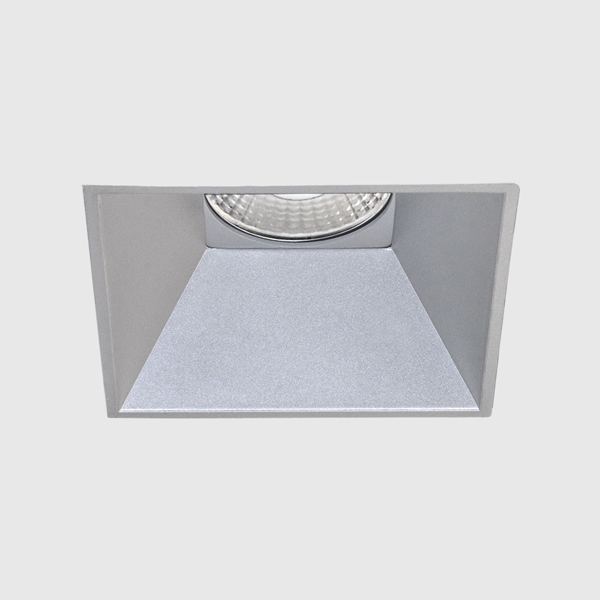 4 in Canless Square Trimless Smooth Reflector Trim