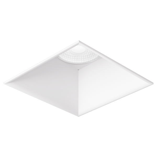 4 in Canless Square Trimless Smooth Reflector Trim