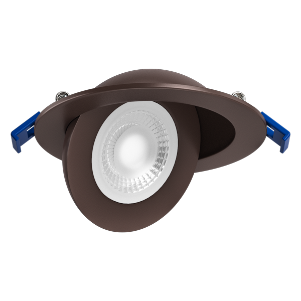 4 in. Floating Adjustable Eyeball Downlight with 5-CCT Switch