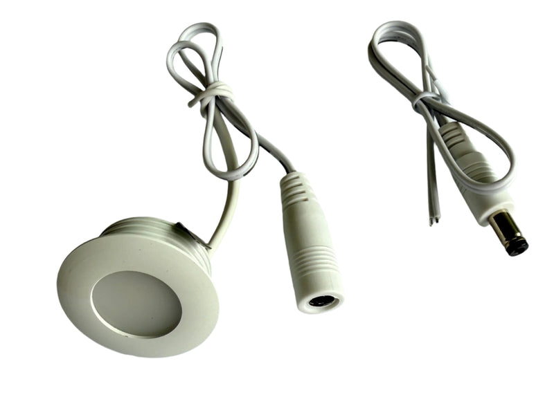 LED Mini Round Puck Lights 12V DC 1.25" Diameter