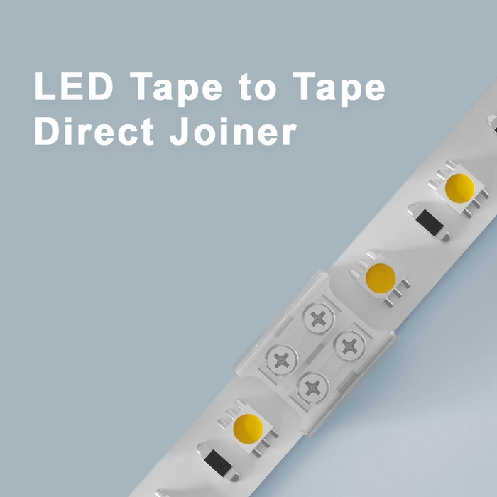 LED Tape to Tape Screw Terminal Direct Connectors