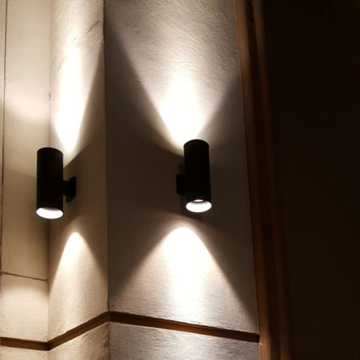 LED Adjustable CCT Cylinder Wall Sconce - 24 Watt - Up & Down Light ...