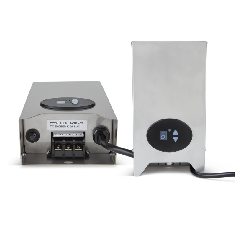 Magnetic Outdoor Non-Dimmable Stainless Steel Landscape Transformers 120/200/300W 12V/15V AC