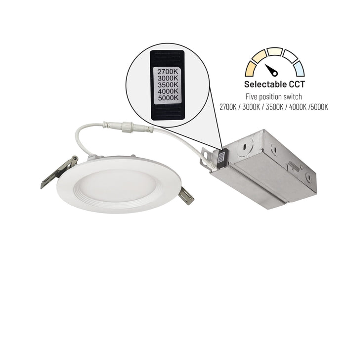 FLIN LED Round Baffle CCT Panel Lights