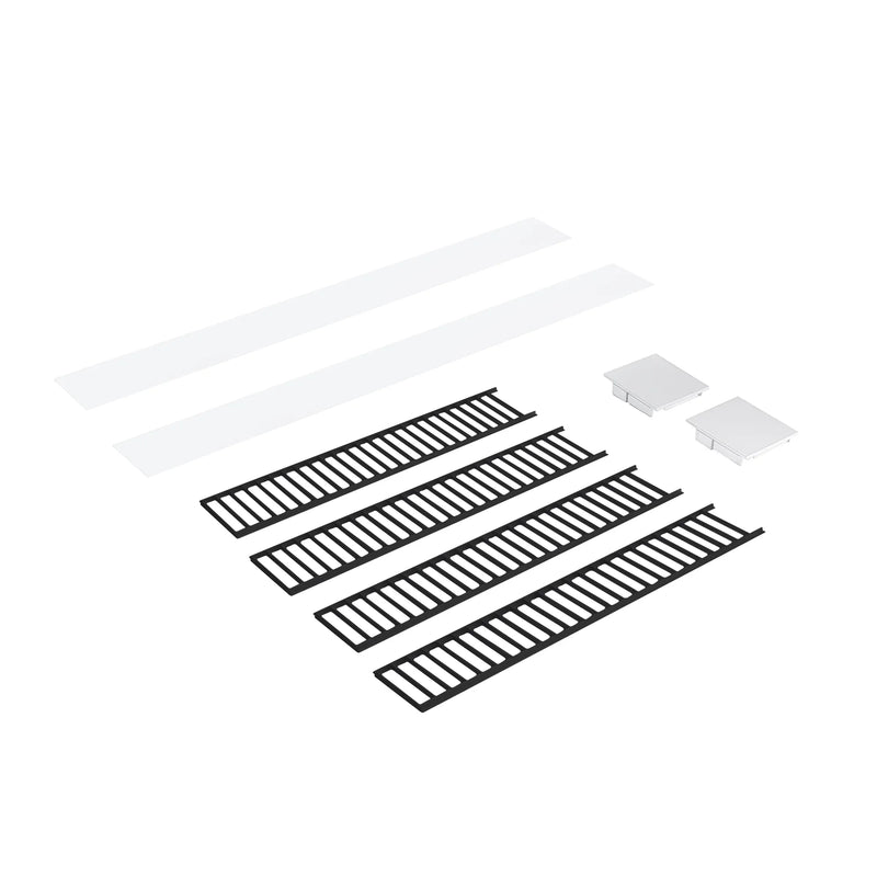 Kit de rejilla de ventilación de 4' para NLUD-4334 L-Line