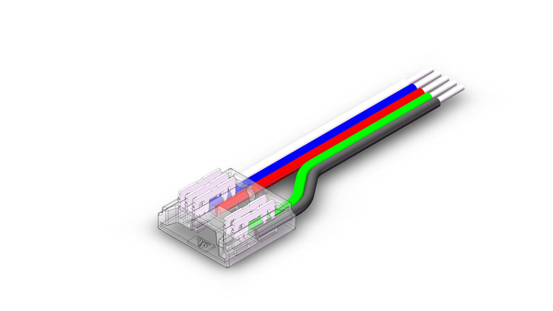 Tira de luces LED HO4 RGBW con alimentación de 12 mm