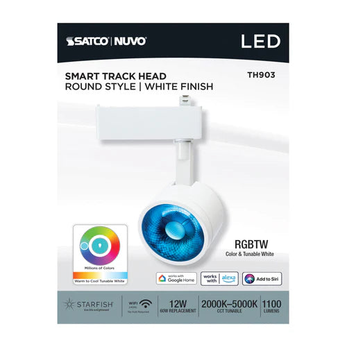 LED RGBTW 12W Round Smart Track Heads