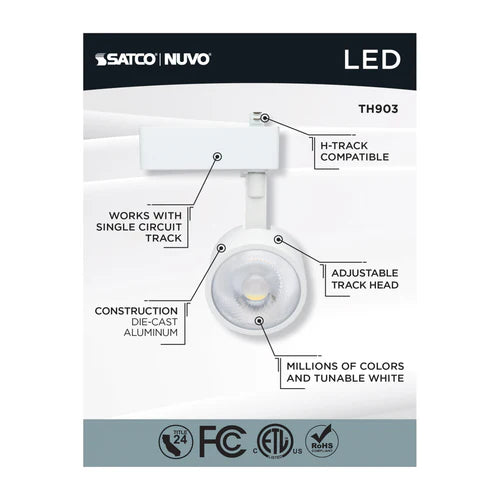 LED RGBTW 12W Round Smart Track Heads