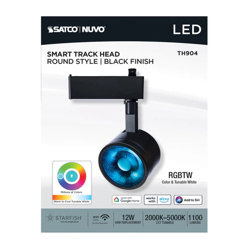 LED RGBTW 12W Round Smart Track Heads