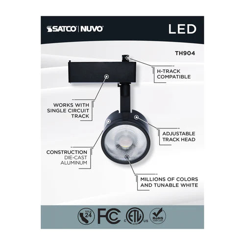 LED RGBTW 12W Round Smart Track Heads