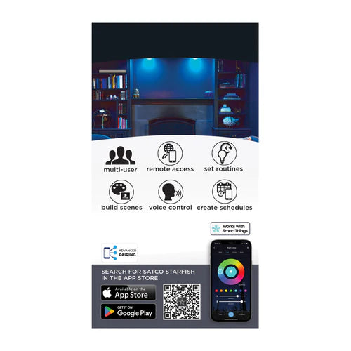 LED RGBTW 12W Round Smart Track Heads