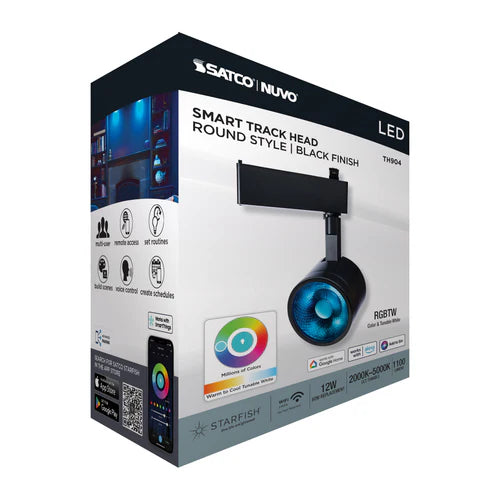 LED RGBTW 12W Round Smart Track Heads