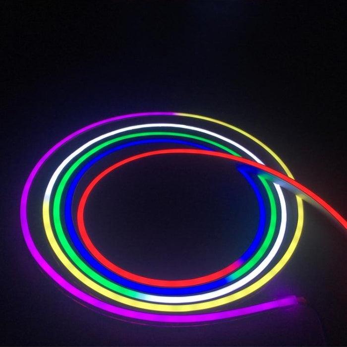 LED RGBWW Color Changing Flex Neon Light 24V DC 32 ft Reel — Elumalight